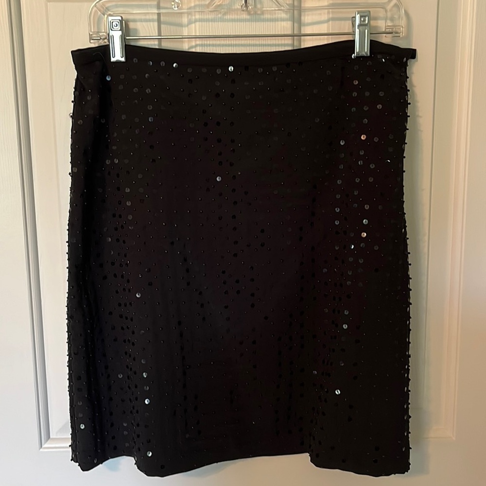 The Limited black sequin skirt